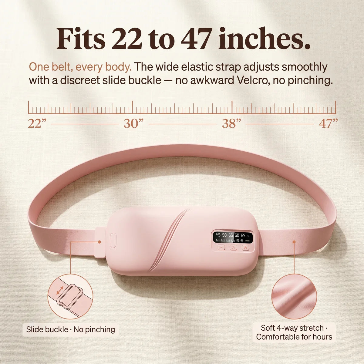 BloomEase™ Wireless Heat + Massage Belt