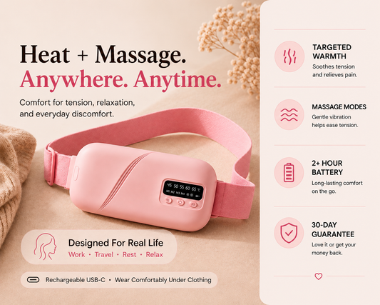 BloomEase™ Wireless Heat + Massage Belt